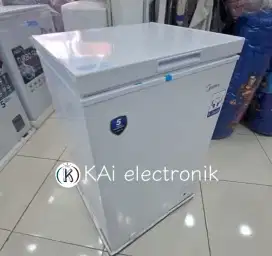 CHEST FREEZER 100 LITER MIDEA GARANSI RESMI 5 TAHUN