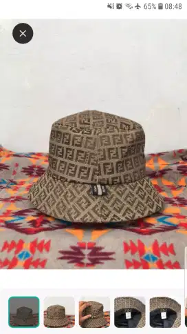 Auth fendi zucca bucket hat monogram