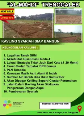 Promo Tanah kavling Sertifikat cuma 25 jt