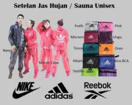 Jas hujan setelan baju celana