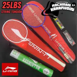 RAKET BADMINTON BULU TANGKIS LINING MURAH MAINAN CIKARANG