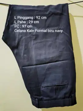 Celana kain pria formal warna navy