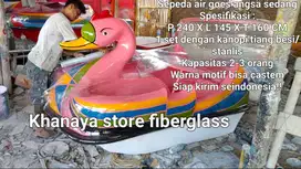 Sepeda air goes warna pink,angsa goes,perahu goes angsa,bebekan fiber