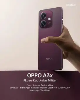 OPPO a3x, hp murah tahan banting