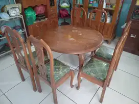 Set Meja Makan Kayu Jati