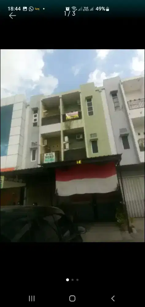 Dijual, ruko 3 lt, di jl.Soetoyo samping bank BNI sdh renov + bgunan