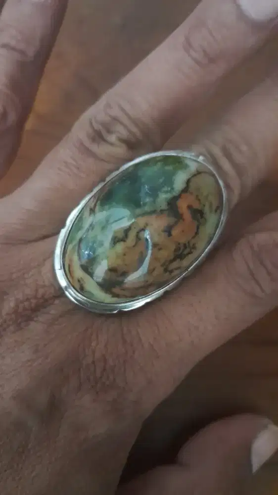 Batu Akik  BADAR BESI  ( Multi Warna ), nempel magnet,  Jumbo