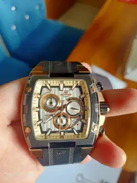 Jam tangan EDIFICE CASIO gold sapire ORI 100%