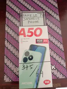 Itel A50 3+5/64 new resmi DiJapanese Phone