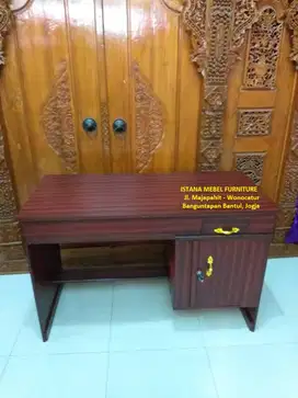 Meja Rak Kerja Komputer Belajar Tulis Kasir Kantor 1/2 Biro Kayu #TP