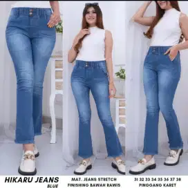 HIKARU HIGHWAIST CUTBRAY JEANS FULL KARET