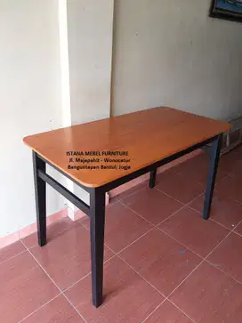 Meja Kerja Kantor Komputer Belajar Tulis Kost Kekinian Kayu Mahoni #TP