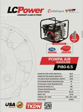 Pompa Air 3 inchi SNI Loncin
