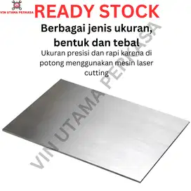 PLAT HITAM BESI TEBAL 1MM 1 MM 1 mili 1mili potong jasa laser cuttin