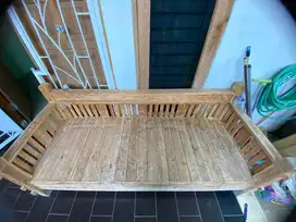 Sofa Kayu JATI outdoor indoor 195 x 75 Handmade