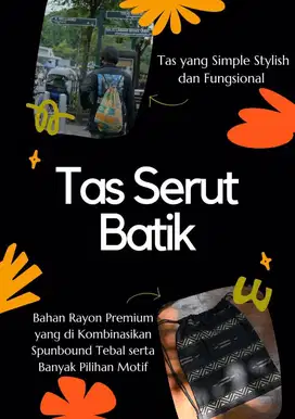 Tas Serut Batik Kekinian Stylish Unik Banyak Pilihan Motif