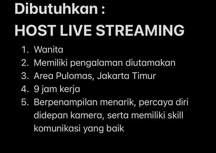 Host live streaming