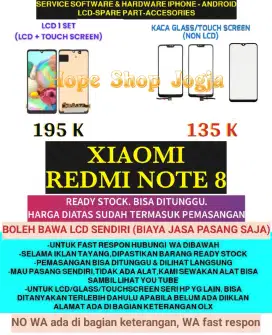 Service HP-Ganti Touchscreen-Baterai-LCD Xiaomi Redmi Note 8