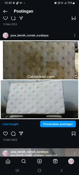 Bersih rumah harian dan cuci sofa