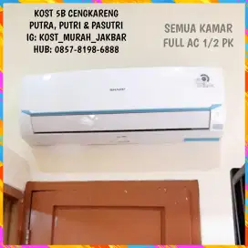 FULL AC KOST KOS KOSAN CENGKARENG BARAT JAKARTA BARAT PUTRA PUTRI KOSS