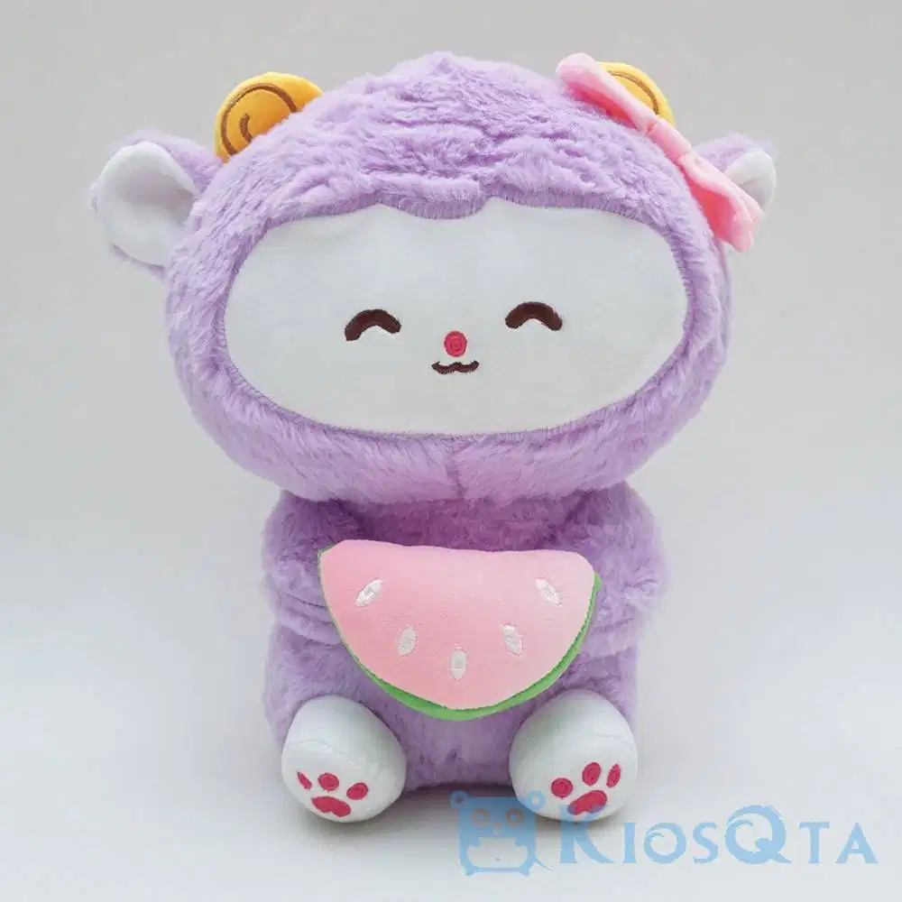 boneka domba lucu cute sheep bawa semangka ungu large