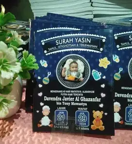 Buku yasin desain cute untuk anak