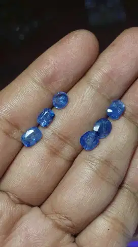 Blue sapphire ceylon 6 pcs