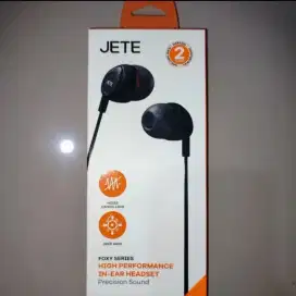 Headset Earphone JETE Foxy Black Original.