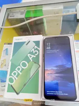 Oppo A31 Ram 6/128gb lengkap mulus normal bisa TT