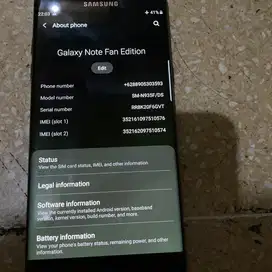 Samsung Note FE Black Onyx