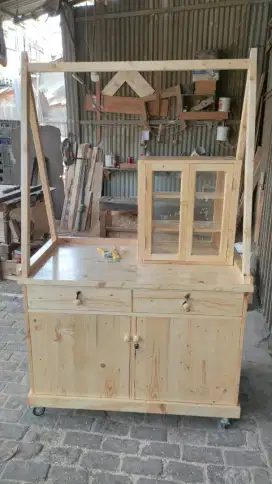 GEROBAK KAYU JATI BELANDA MURAH