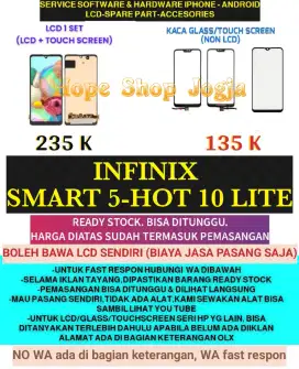 Service HP/Ganti Touchscreen-Baterai-LCD Infinix Smart 5-Hot 10 Lite