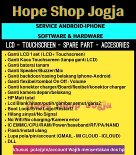 Service HP-Ganti Touchscreen-Baterai-LCD Samsung A750 (A7-2018)