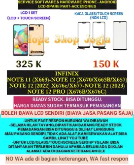 Ganti Touchscreen-Baterai-LCD Infinix Note 11-Note 12/Note 12 pro