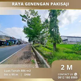 Dijual Tanah Strategis Area Jalan Raya Genengan Pakisaji Malang