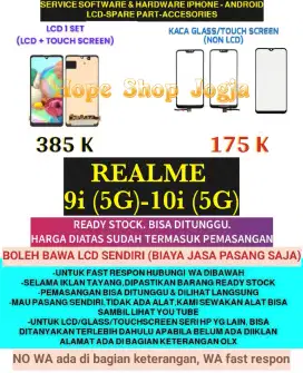 Service HP-Ganti Touchscreen-Baterai-LCD Realme 9i (5G)- 10i (5G)