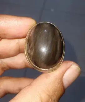 Batu cincin fosil kelor serat unik natural