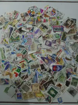 1000 pcs prangko Asing berbagai negara