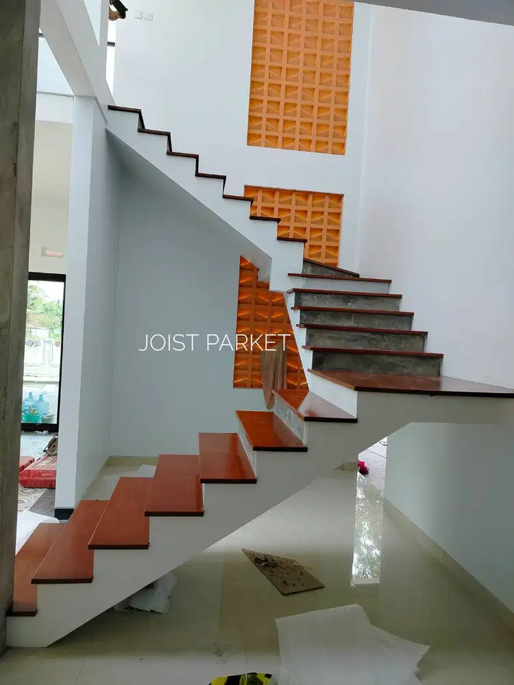 trap tangga kayu merbau