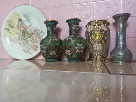 Jual vas pot guci gucci piring barang antik kuno vintage