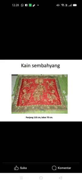 Kain Sembahyang Sutra Ming