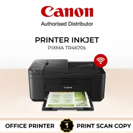 Printer Canon PIXMA TR4670s Print Scan Copy Wifi Wireless duflex ADF