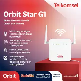 Telkomsel Orbit Star G1 Modem Wifi 4G High Speed Bonus Data