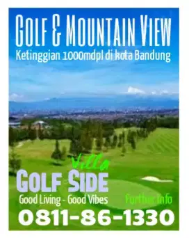 Villa Eksklusif Golf Side view Golf dan Gunung di Kota Bandung
