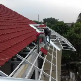 Pemasangan rangka atap murah bergaransi