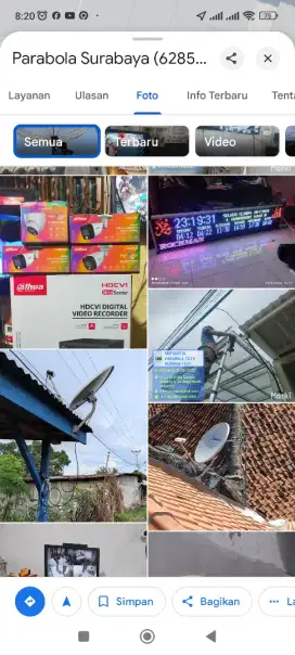 Antena Uhf digital dan Antena parabola.Teknisi langsung ke lokasi anda