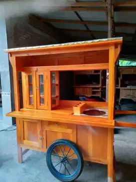 Gerobak bakso tungku satu