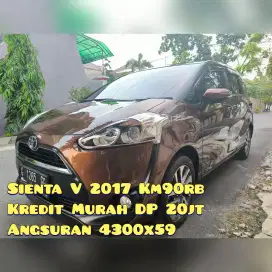 Sienta V Matic 2017 Awal Km90Rban Jaminan Full Ori