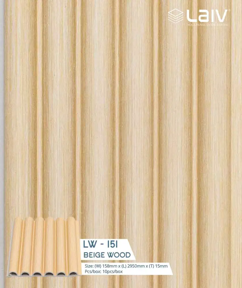 WPC Panel Dinding | Wallpanel Dinding Indoor LAIV ICON @2,9m/batang