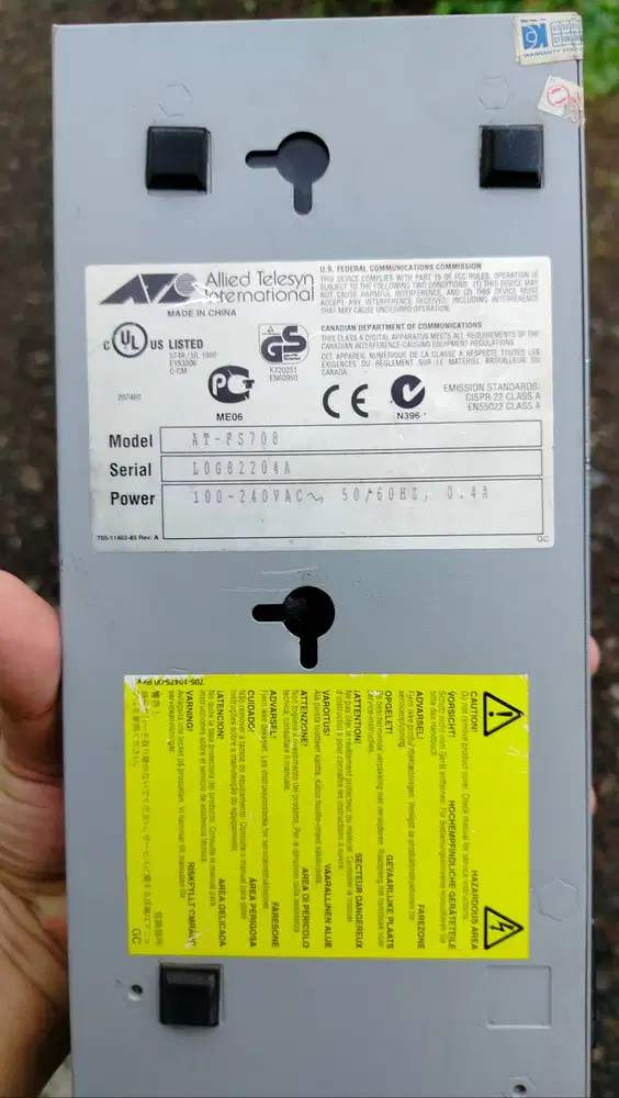 Hub 8 port allied telesyn fs708 unmanaged